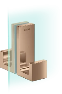 Axor Universal Rectangular Towel Holder 246 X 98 X 76mm Rose Gold/gold - Polished