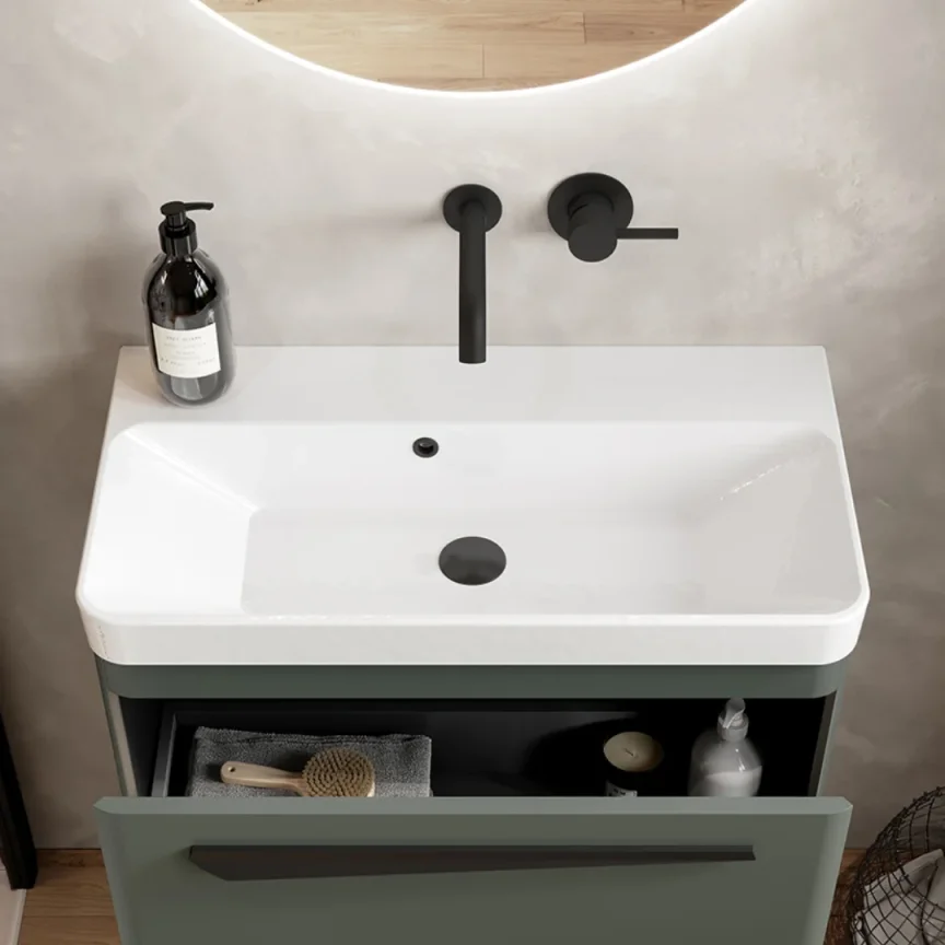 Saneux Hyde 70x37cm Washbasin 0th detail view - Image 2