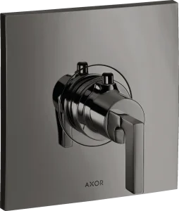 Axor Citterio Thermostatic Shower Mixer Concealed 217 X 187 X 135mm Gunmetal/chrome - Polished