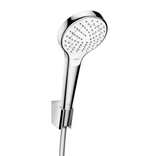 Hansgrohe Croma Select S Porter Sets 300 X 185 X 90mm White/chrome detail view - Image 2