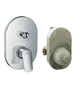 Hansgrohe Logis Bath Mixers Concealed 230 X 180 X 125mm Chrome