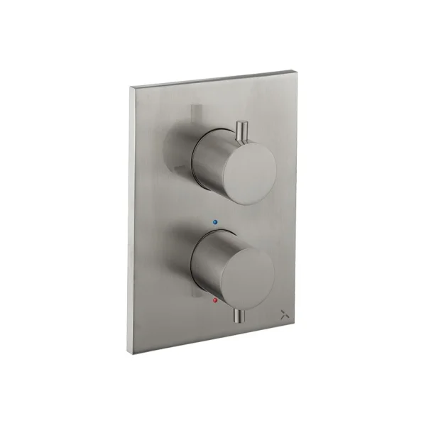Crosswater Crossbox MPRO 2 Outlet Trim & Levers Brushed Nickel