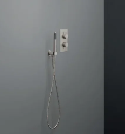 Crosswater Crossbox Mpro 2 Outlet Trim & Levers Stainless Steel Effect detail view - Image 2