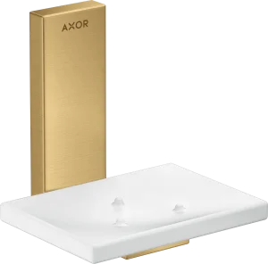 Axor Universal Rectangular Soap Dishes /-basket 135 X 110 X 90mm Gold - Brushed