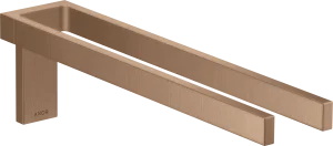 Axor Universal Rectangular Towel Holder 460 X 245 X 105mm Rose Gold/gold - Brushed