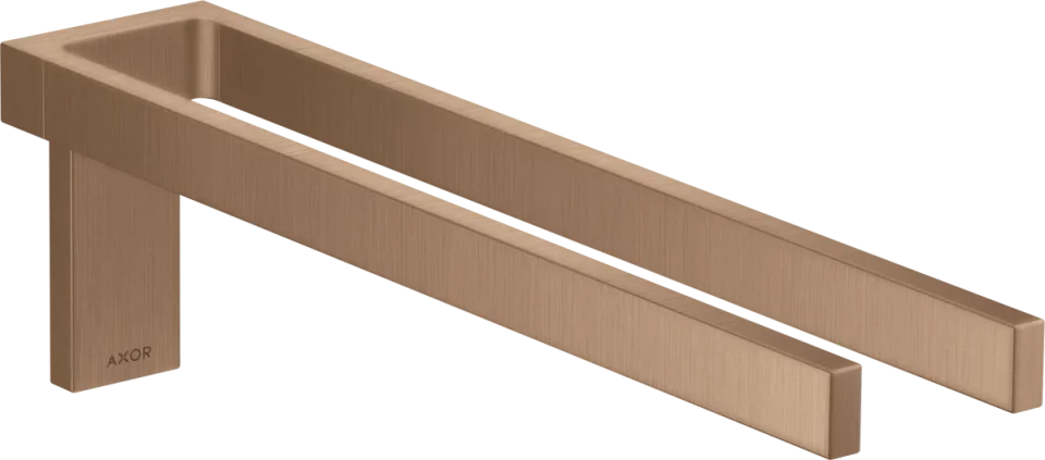 Axor Universal Rectangular Towel Holder 460 X 245 X 105mm Rose Gold/gold - Brushed product image - Image 1