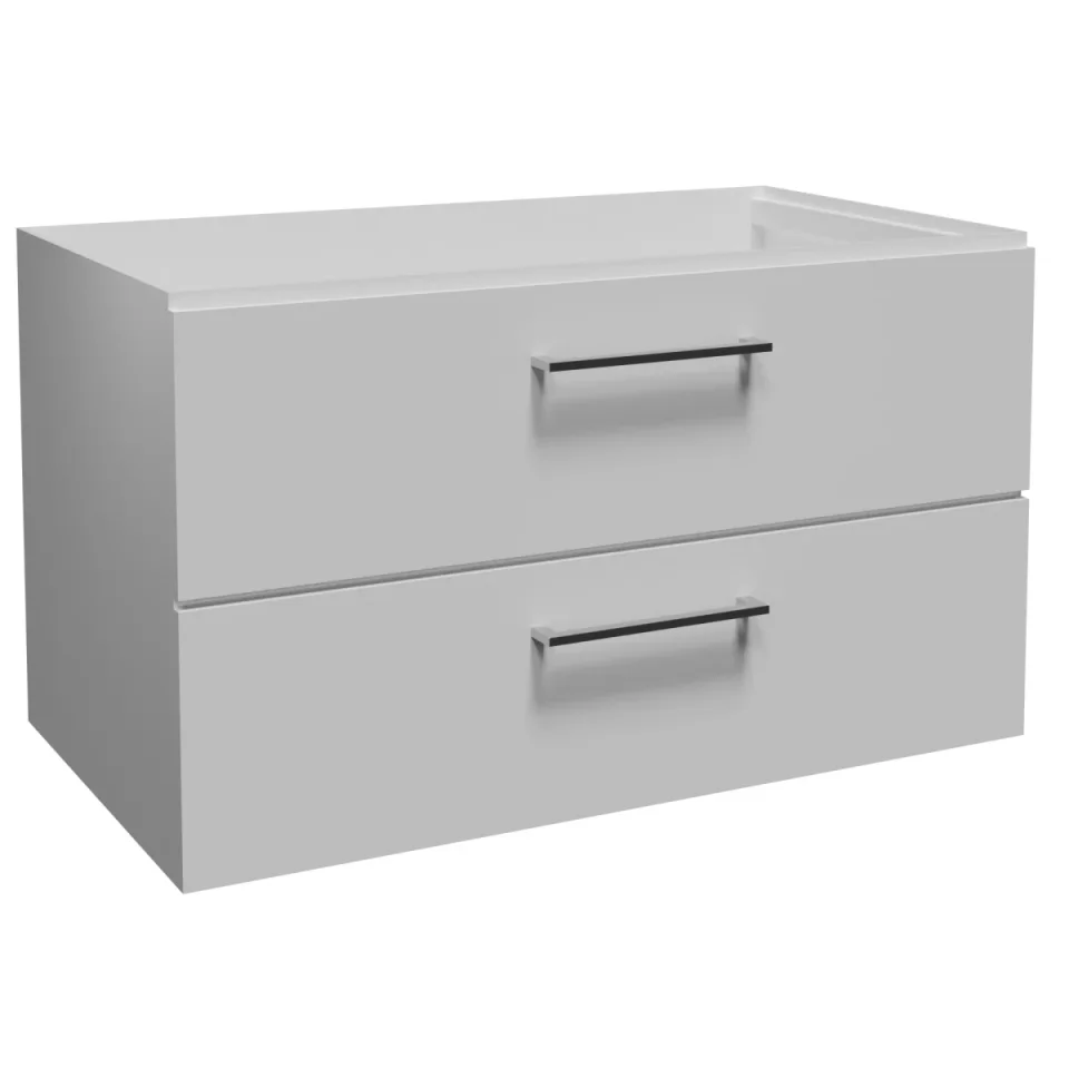 Faeber Monaco 80cm White Gloss Basin Vanity Unit product image - Image 1