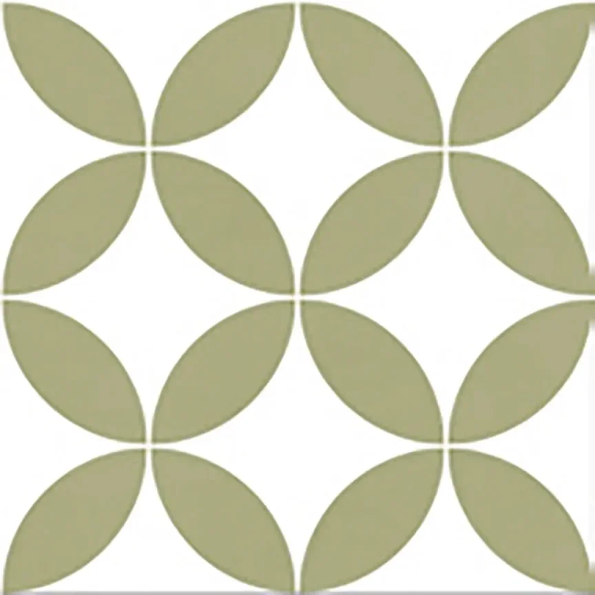 European Tiles Cuba Range Santiago Square Multicolour Patchwork Matt Porcelain 20x20 Floor and Wall Tile  detail view - Image 4
