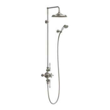 Burlington Avon Exposed Shower Valve 2 Outlet Brushed Nickel