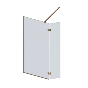 Abacus M Series 900+350mm Minimal 2000x900+350mm - Brushed Brass With Ceiling Bar