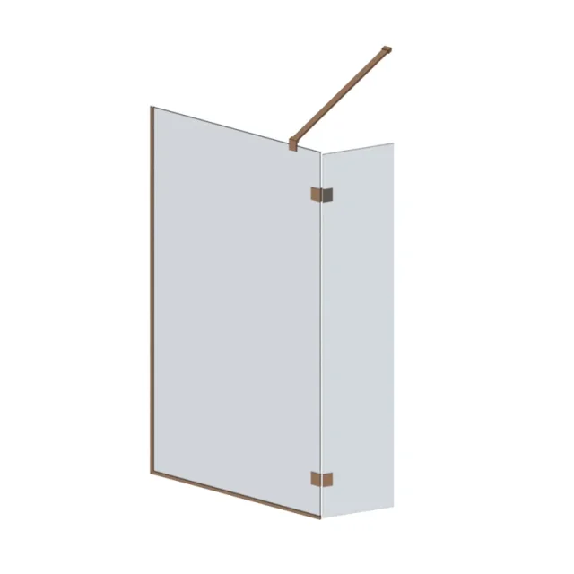 Abacus M Series 900+350mm Minimal 2000x900+350mm - Brushed Brass With Ceiling Bar product image - Image 1