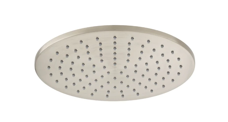 Vado Individual Single Function Easy Clean Round Shower Head 250mm Brushed Nickel