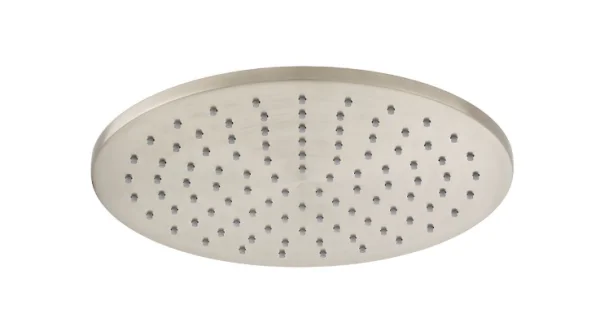 Vado Individual Single Function Easy Clean Round Shower Head 250mm Brushed Nickel