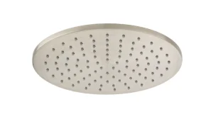Vado Individual Single Function Easy Clean Round Shower Head 250mm Brushed Nickel
