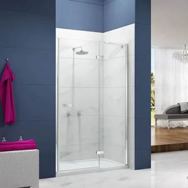 Merlyn Ionic Essence Frameless Hinge & Inline 1400mm detail view - Image 1