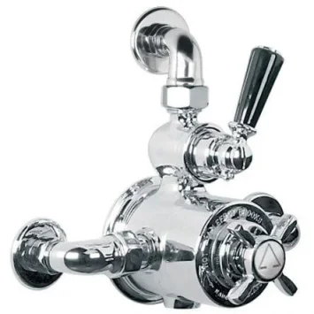 Lefroy Brooks Godolphin Black Lev Exp Thermo Valve With Top Return - Nickel product image - Image 1
