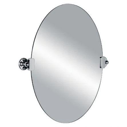 Lefroy Brooks Classic Edwardian Oval Tilting Mirror - Antique Gold