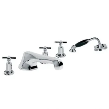 Lefroy Brooks Mackintosh D/m E/c 5h Bath Set - Chrome product image - Image 1