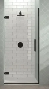 Merlyn Acolour Matt Black Wall Hinge Door - Recess 875mm