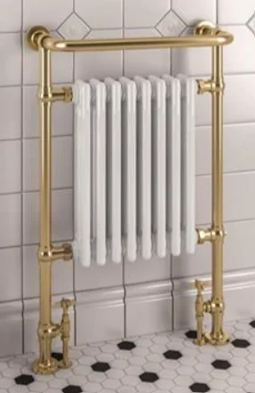 Eastbrook Isbourne 940 X 600 Brushed Brass/gloss White