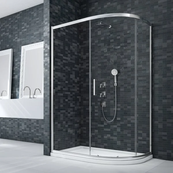 Merlyn Ionic Essence Framed 1 Door Offset Quad 1000 X 800mm
