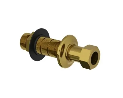 Lefroy Brooks Classic Conc Wall/ceiling Shower Bracket - Brushed Brass product image - Image 1