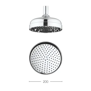 Crosswater Belgravia Shower Head 200mm Chrome