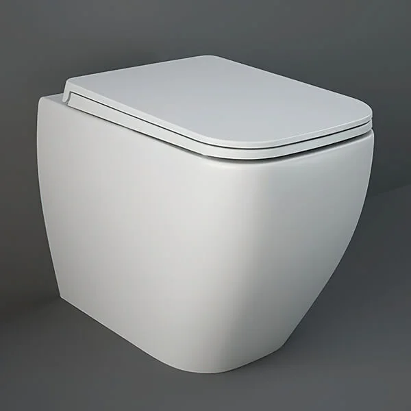 RAK Feeling Rimless Back to Wall Pan Matt White