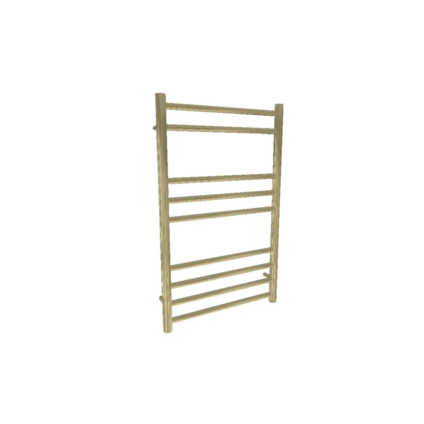AVA Trend Ladder 800 x 500mm Brushed Brass PVD Stainless Steel Towel Rail product image - Image 1