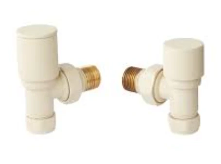 Vogue Arne Valves - Angled 1/2Inch 15mm - Latte Beige 78X75