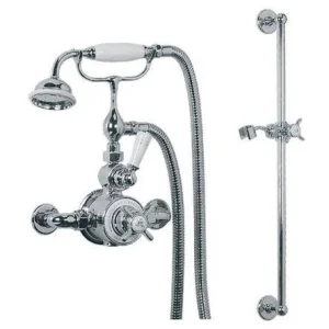 Lefroy Brooks Godolphin Exp Dual Thermo Valve With Slide Rail Kit - Nickel