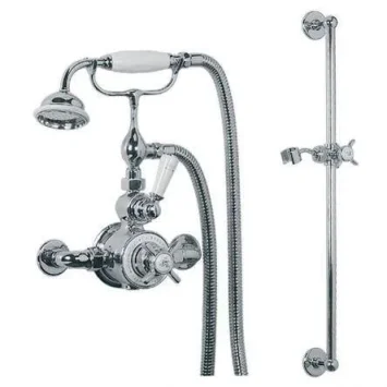 Lefroy Brooks Godolphin Exp Dual Thermo Valve With Slide Rail Kit - Nickel product image - Image 1