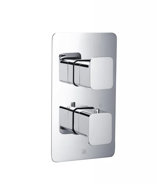 Just Taps Hix Thermostatic Shower Valve 2 Option Chrome