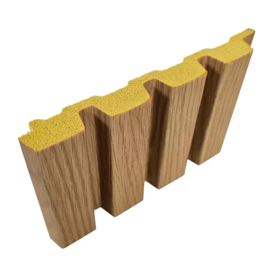 Abacus Slatwall Oak Wall Panel Pack 2400 X 170 X 19mm (Per Piece) (3 Pack) (1.2msq) detail view - Image 7
