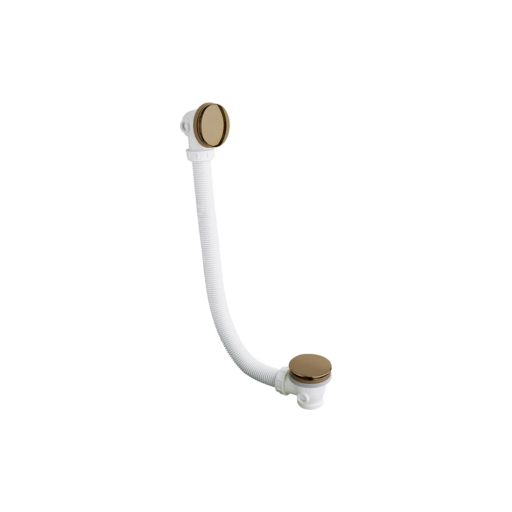 Crosswater MPRO Industrial Bath Click Waste Brushed Brass Unlaquered