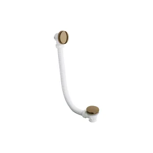 Crosswater MPRO Industrial Bath Click Waste Brushed Brass Unlaquered