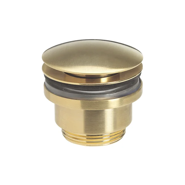 Crosswater MPRO Industrial Universal Basin Click Clack Waste Brushed Brass Unlaquered