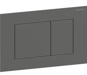 Geberit Sigma40 Square Dual Flush Plate Black Chrome