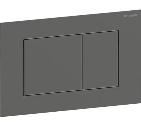 Geberit Sigma40 Square Dual Flush Plate Black Chrome product image - Image 1