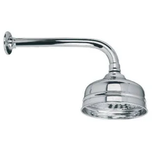 Lefroy Brooks Classic 400mm Shower Arm & 5" Rose - Chrome