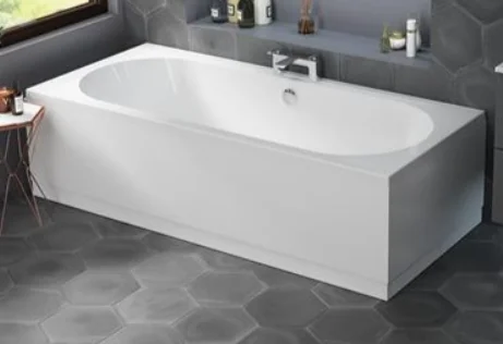 Eastbrook Biscay De Straight Edge 1700x700 5mm White