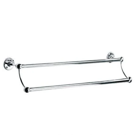 Lefroy Brooks Classic Edwardian 508mm Double Towel Rail - Chrome