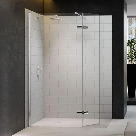 Merlyn 8 Series Showerwall With Hinged Swivel Panel 1050mm