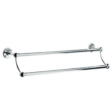 Lefroy Brooks Classic Edwardian 508mm Double Towel Rail - Antique Gold