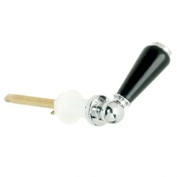 Lefroy Brooks Classic Black Ceramic Cistern Lever - Antique Gold product image - Image 1