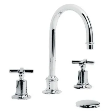 Lefroy Brooks Mackintosh Tubular 3h Basin Mixer & Cuw - Antique Gold product image - Image 1