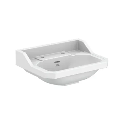 Lefroy Brooks Charterhouse Basin 2 Tap Hole - White product image - Image 1