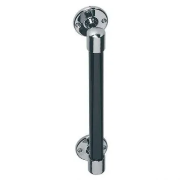 Lefroy Brooks Classic Black Stove Enamelled Grab Bar - Nickel product image - Image 1