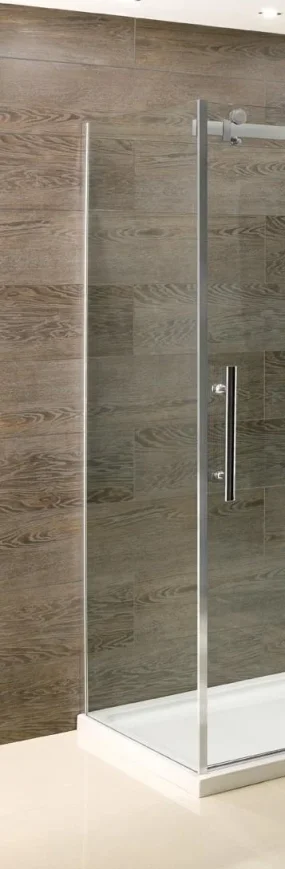 Eastbrook Vanguard 10mm Side Panel 800x2000 Chrome product image - Image 1