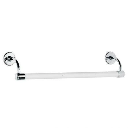 Lefroy Brooks Classic 508mm Large Boreenamelled Towel Rail - Nickel